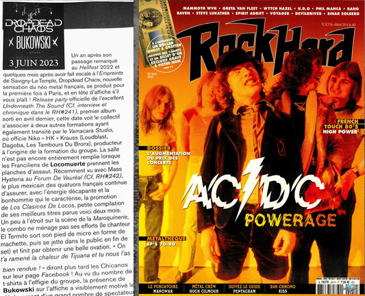 LIVE REPORT DANS ROCK HARD MAGAZINE #244