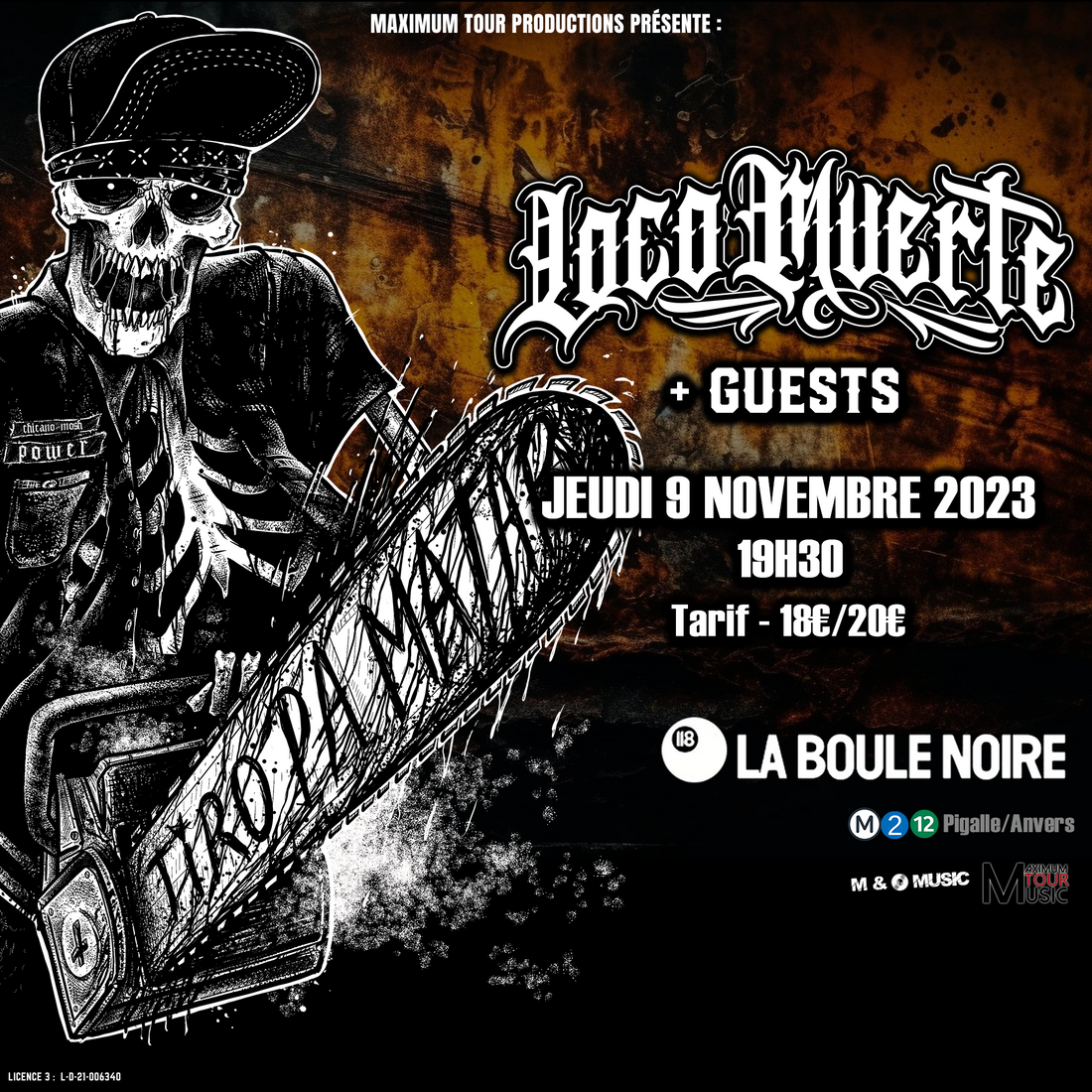 LOCOMUERTE A LA BOULE NOIRE (09/11/23)