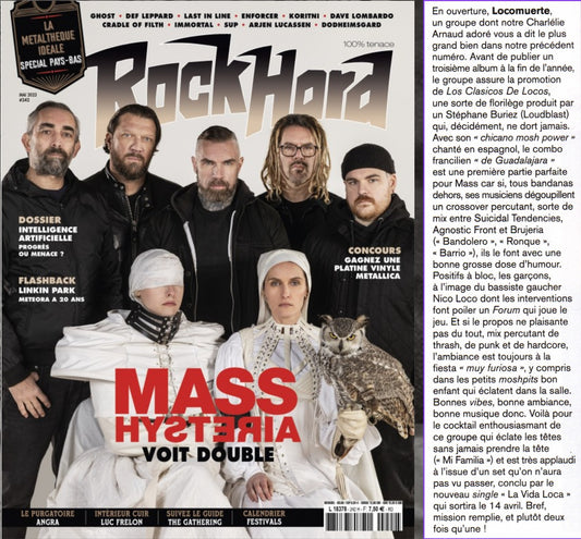 LIVE REPORT DANS ROCK HARD MAGAZINE #242