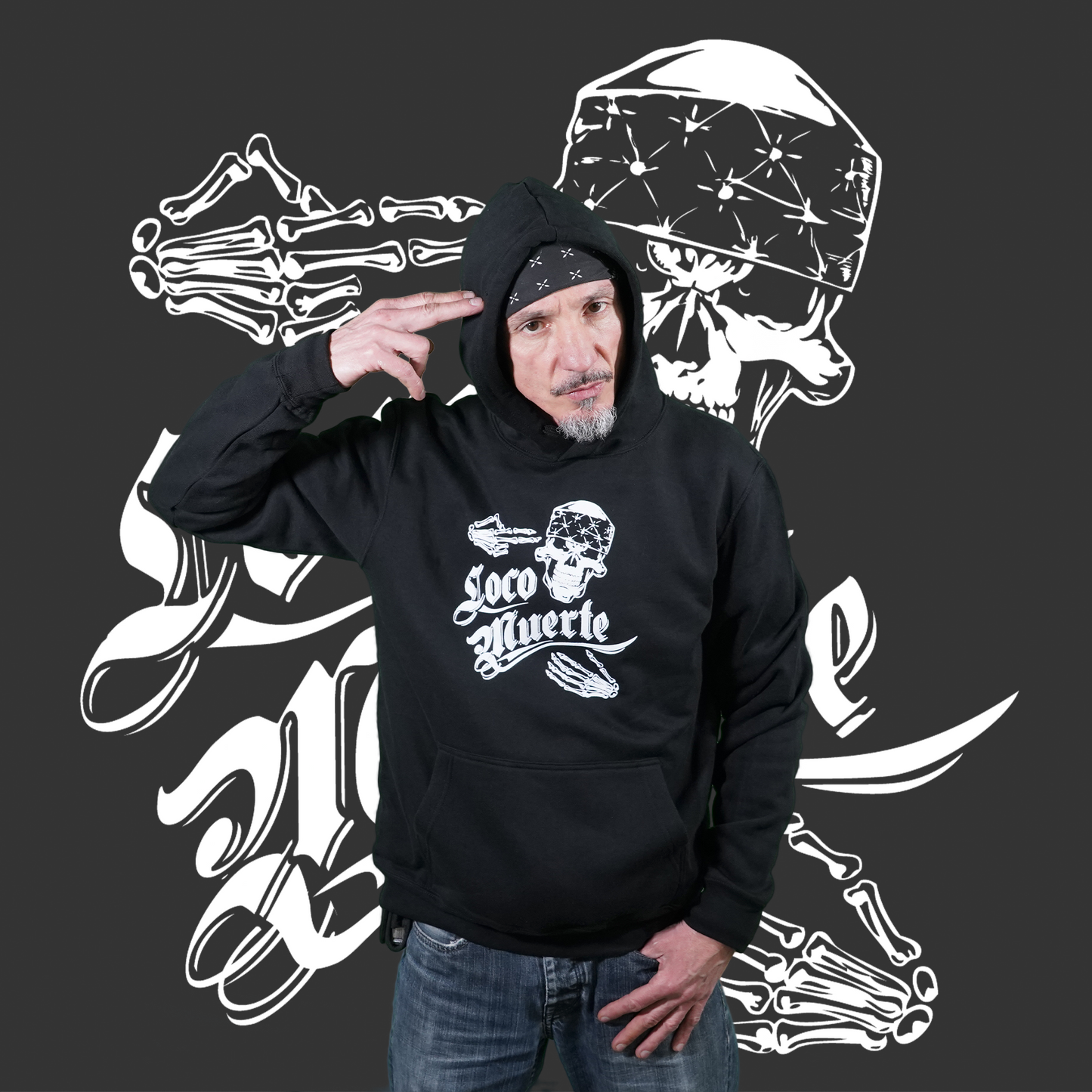 SUDADERA CON CAPUCHA Locomuerte